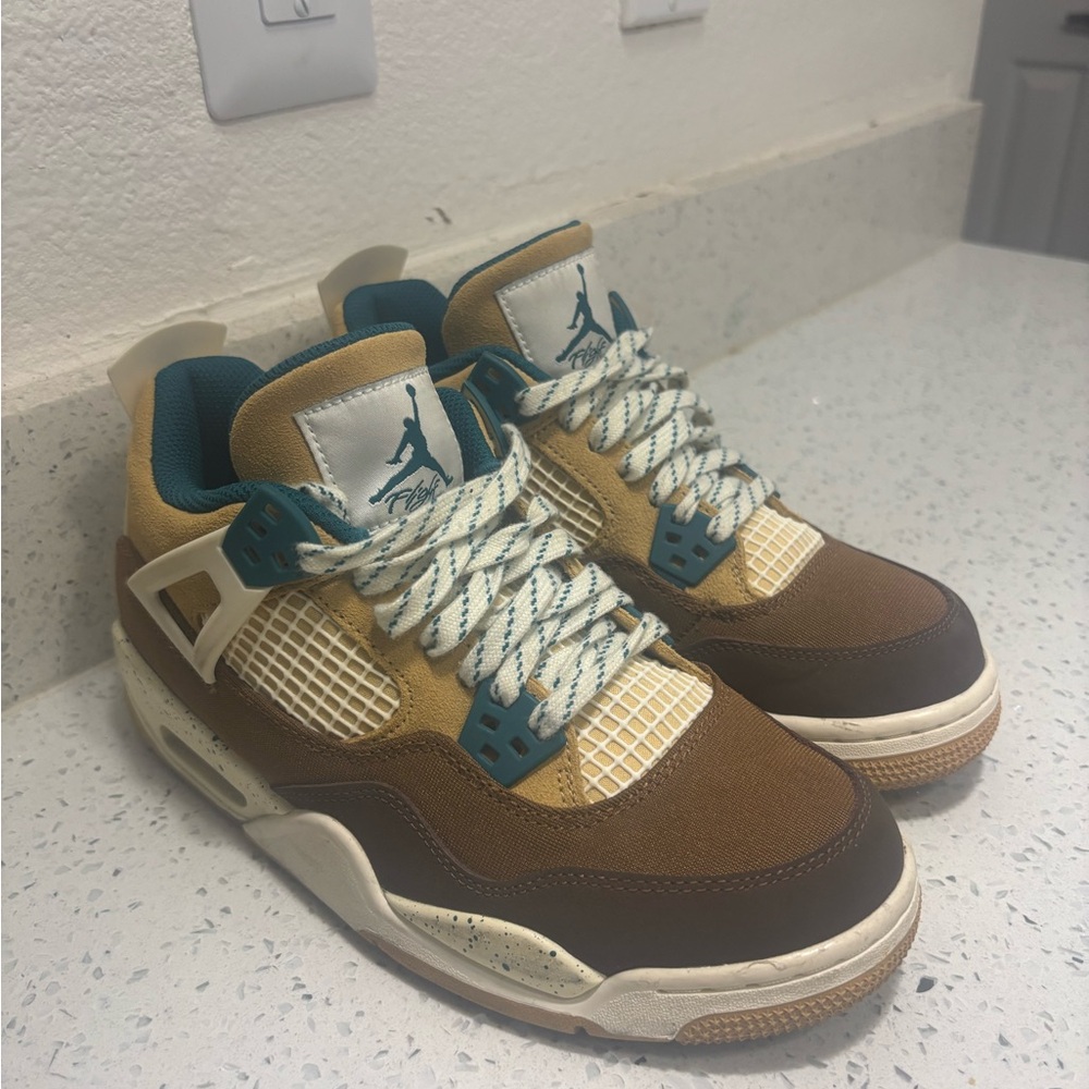 Jordan Men's Sneakers - Brown and Teal